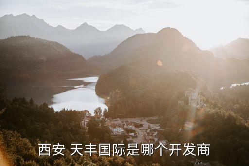 西安 天豐國際是哪個開發商