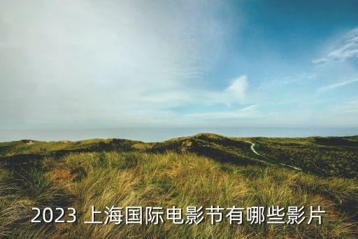 2023 上海國際電影節有哪些影片