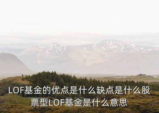 LOF基金的優點是什么缺點是什么股票型LOF基金是什么意思