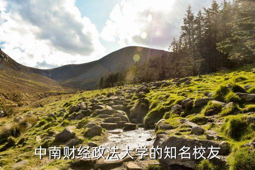 中南財經政法大學的知名校友