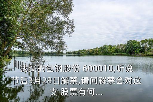 我買的包鋼股份 600010,聽說節后3月28日解禁,請問解禁會對這支 股票有何...