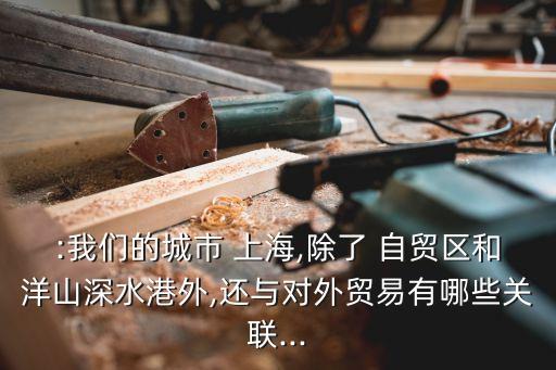 :我們的城市 上海,除了 自貿區和洋山深水港外,還與對外貿易有哪些關聯...