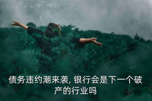 債務違約潮來襲, 銀行會是下一個破產的行業嗎